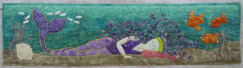 quilter's fancy purple mermaid row by row