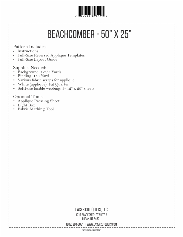 Beachcomber Pattern