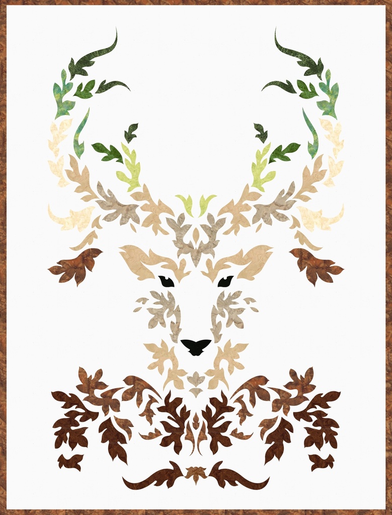 Laser-cut Kit: "The Stag - Deep Woods" by Madi Hastings