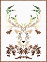 Laser-cut Kit: "The Stag - Deep Woods" by Madi Hastings