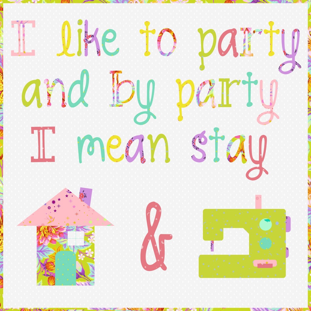 Laser-cut Kit: "I Like to Party" by Tied with a Ribbon