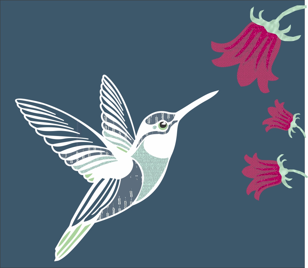 Laser-cut Kit: "Hummingbird-Dusk" by Madi Hastings