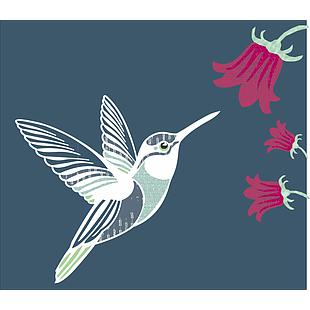 Laser-cut Kit: "Hummingbird-Dusk" by Madi Hastings