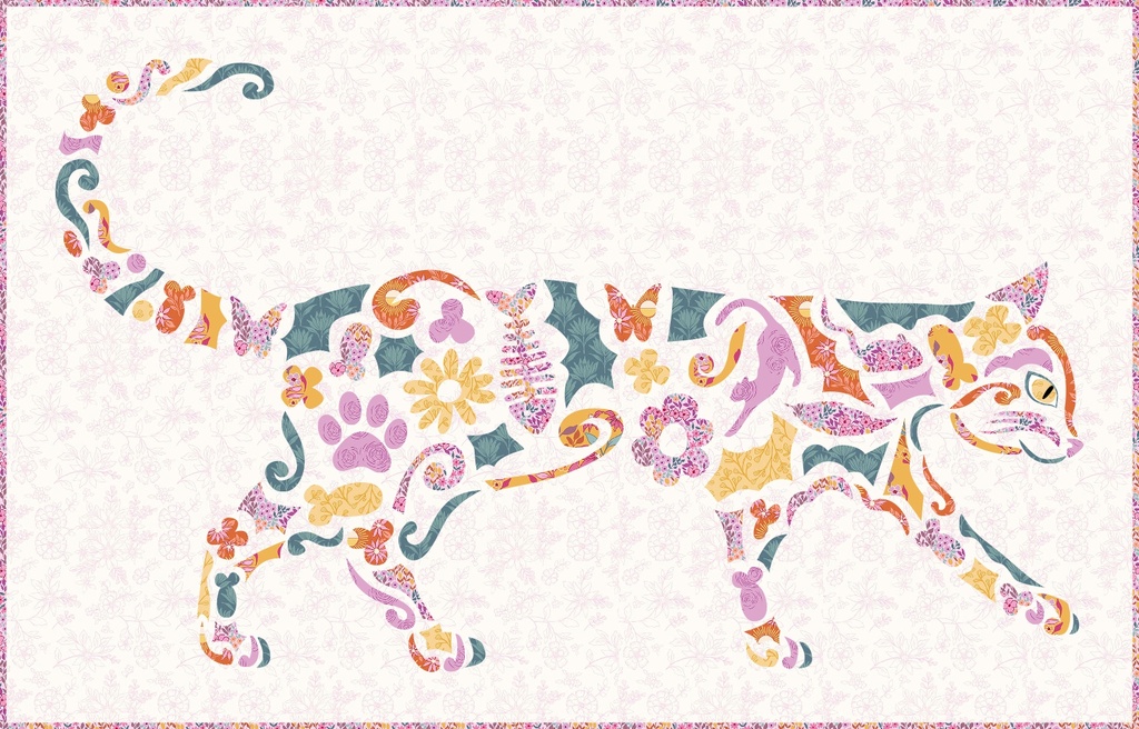 Laser-cut Kit: "Feline -Wildflower" by Ashley-K Designs PREORDER NOV 2026