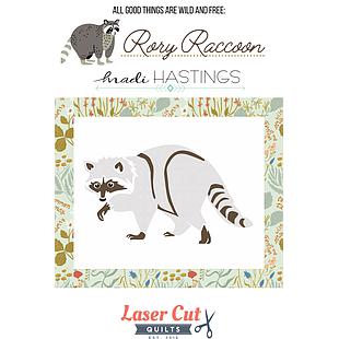 Laser-cut Kit: "All Good Things are Wild and Free - Rory Raccoon" by Madi Hastings