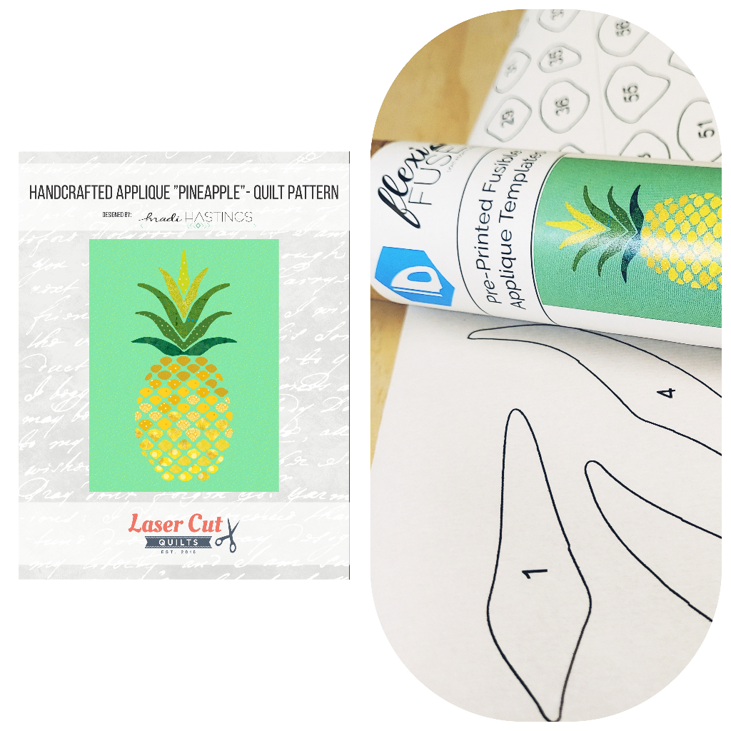 Bundle: Pattern and Preprinted FlexiFuse: "Pineapple" by Madi Hastings