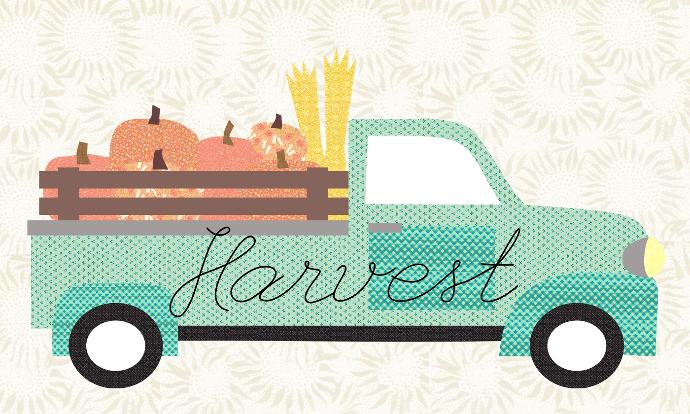 Bundle: Pattern and Preprinted FlexiFuse: "Harvest" by Ashley-K Designs