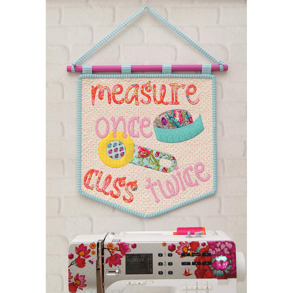 Laser-cut Kit: "Measure Once, Cuss Twice" by Tied with a Ribbon