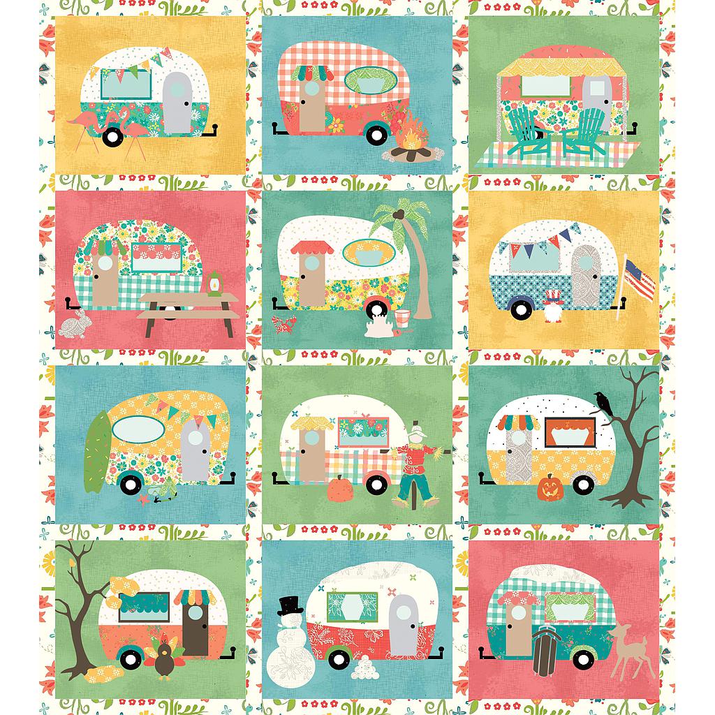Laser-cut Kit: "A Year of Happy Camping" by Ashley-K Designs