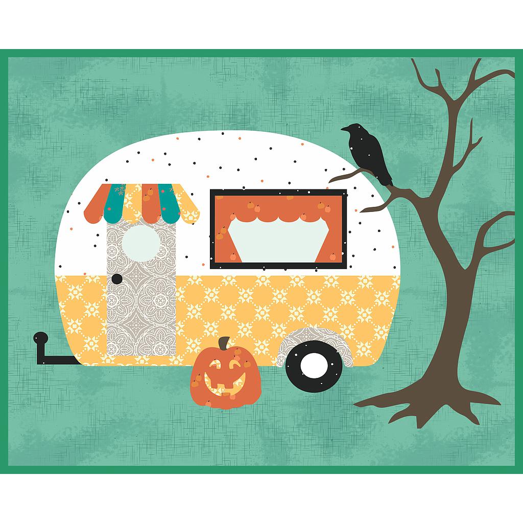 Laser-cut Kit: "A Year of Happy Camping" Block 9 by Ashley-K Designs