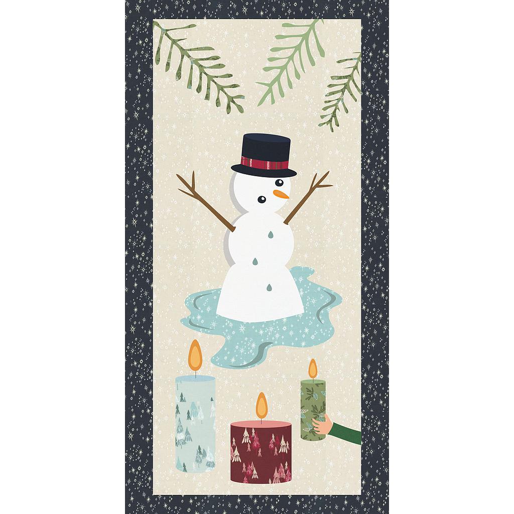 Laser-cut Kit: "Christmas Mischief" Block 2: Melting Snowman by Madi Hastings