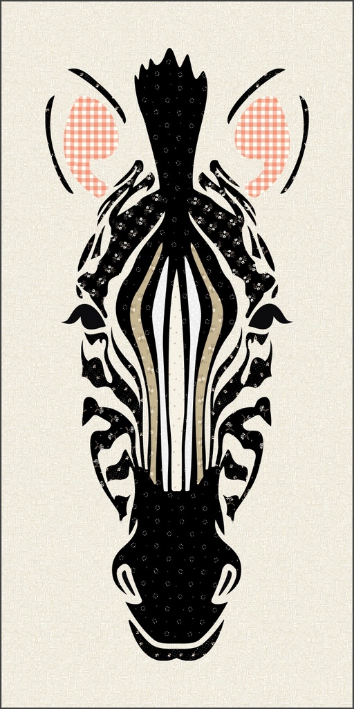 Laser-cut Kit: "Zebra"-Gingham" PREORDER NOV 2024 by Madi Hastings