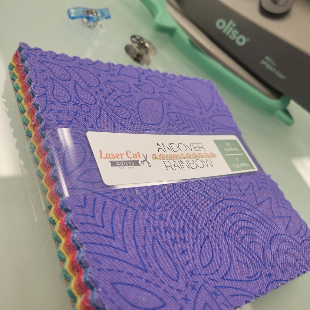 5" Pre-Cut Square Packs - "Andover Rainbow"