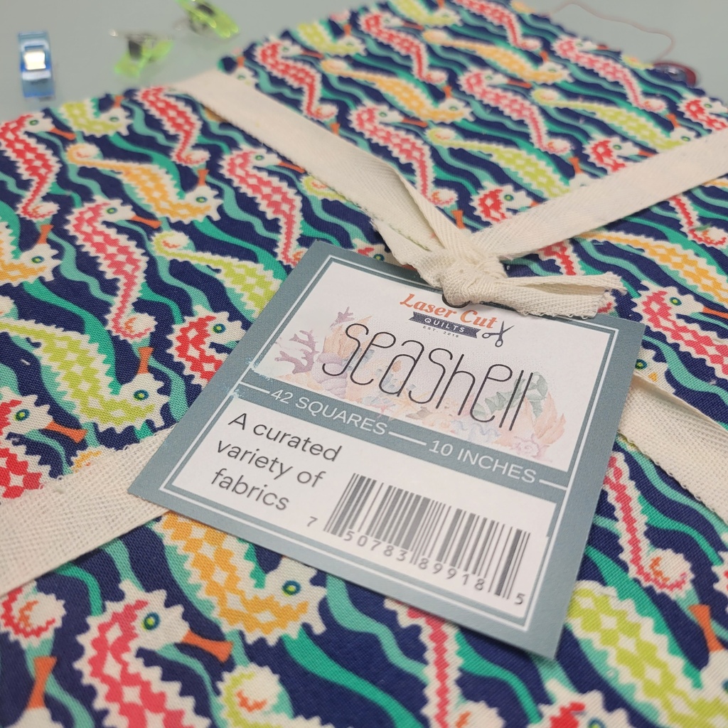 10" Pre-Cut Square Packs - "Seashell"