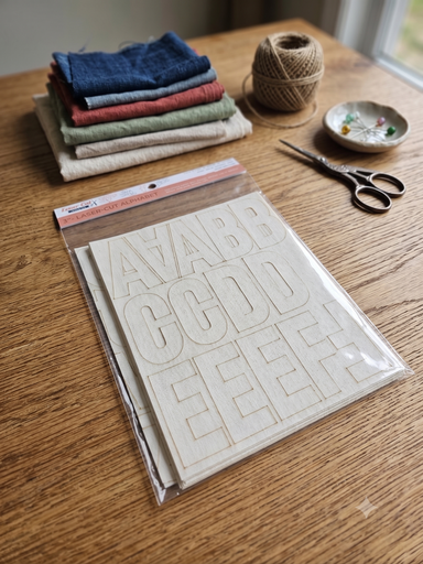 Laser-cut Kit: "Alphabet" by Laser Cut Quilts