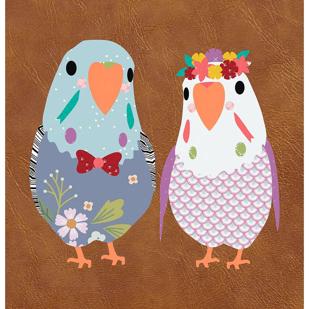 Laser-cut Kit: "Budgie Buddies" by Sew Quirky