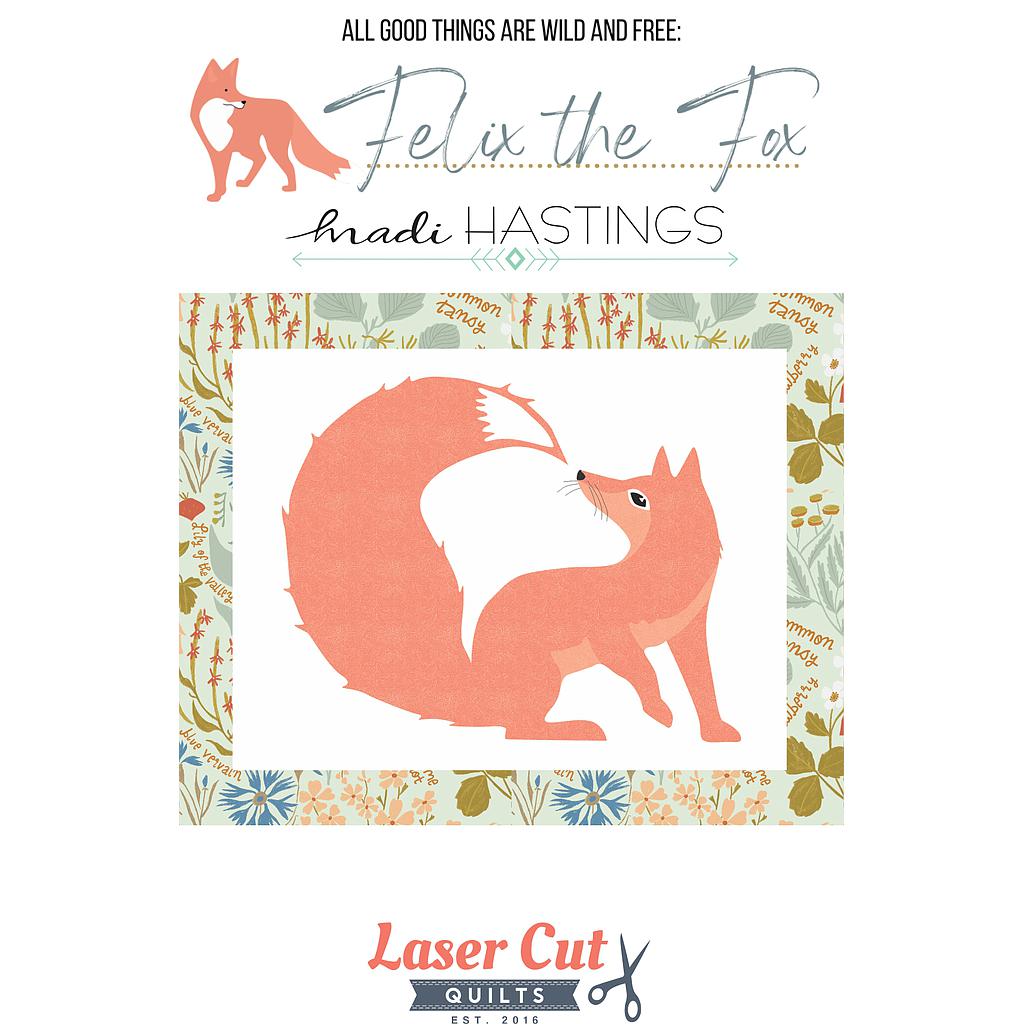 Laser-cut Kit: "All Good Things are Wild and Free - Felix the Fox" by Madi Hastings