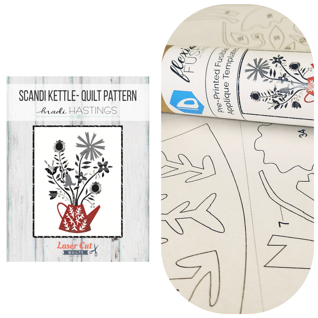 Bundle: Pattern and Preprinted FlexiFuse: "Scandi Kettle" by Madi Hastings 