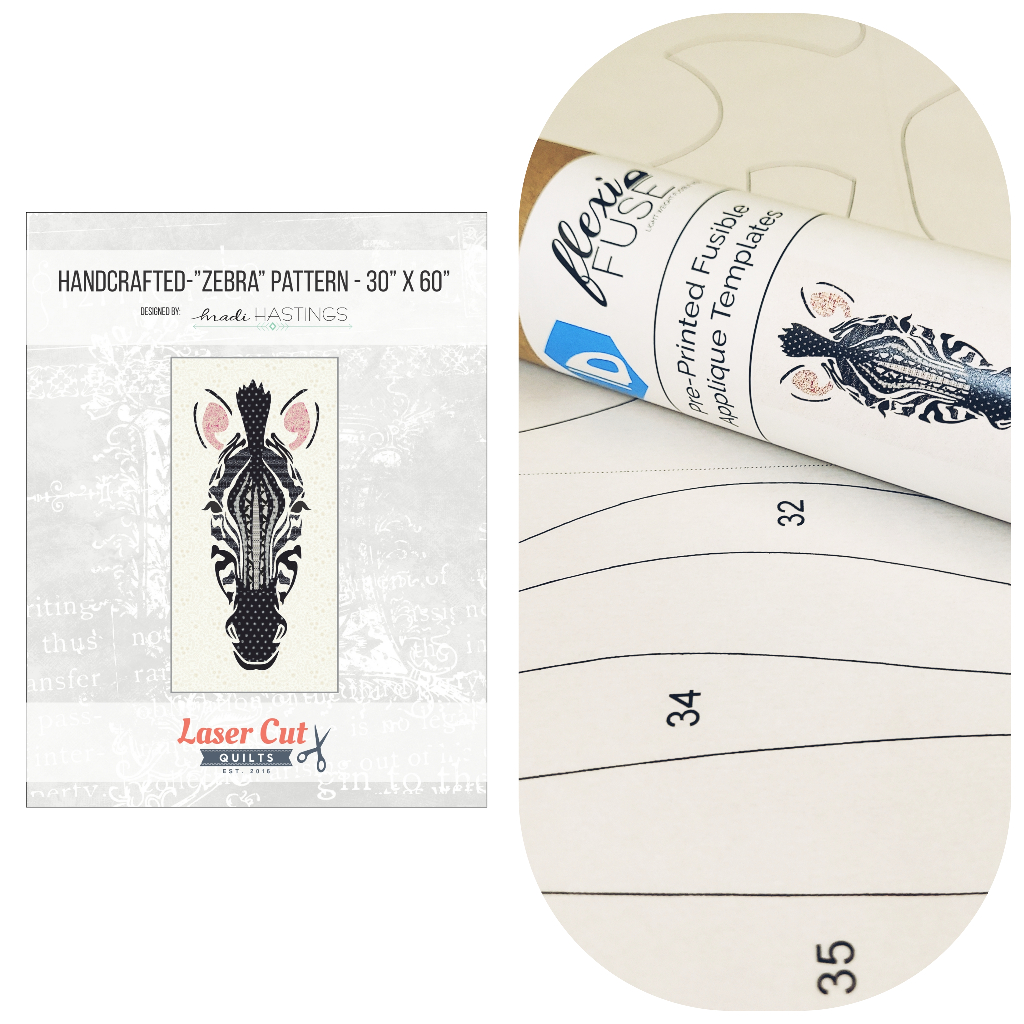 Bundle: Pattern and Preprinted FlexiFuse: "Zebra" by Madi Hastings