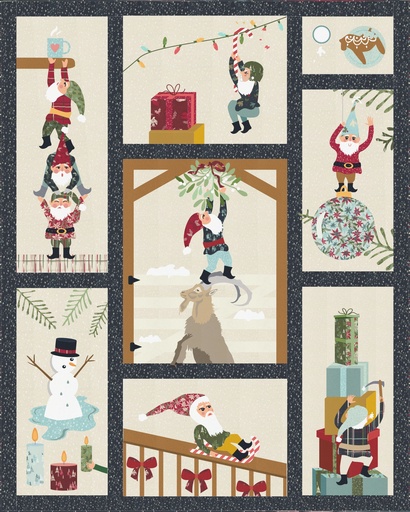 Bundle: Pattern and Preprinted FlexiFuse: "Christmas Mischief" by Madi Hastings