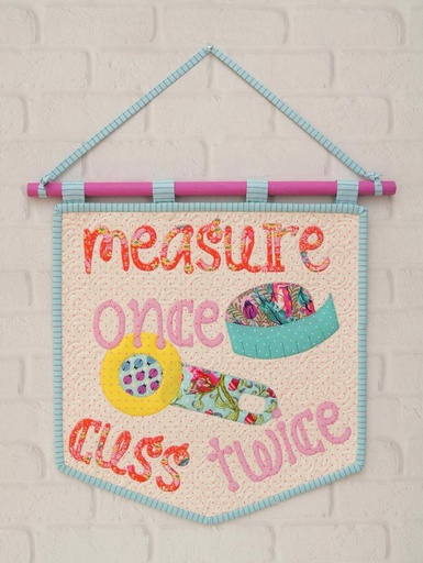 Bundle: Pattern and Preprinted FlexiFuse: "Measure Once, Cuss Twice" by Jemima Flendt of Tied with a Ribbon