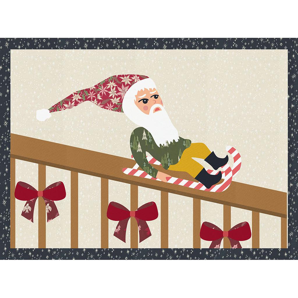 Laser-cut Kit: "Christmas Mischief" Block 5: Ride the Banister