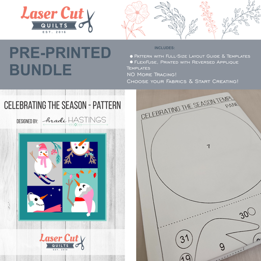 Bundle: Pattern and Preprinted FlexiFuse: "Celebrating the Season" by Madi Hastings