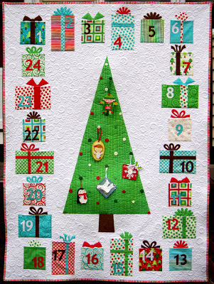Bundle: Pattern and Preprinted FlexiFuse: "Advent Calendar Quilt" by Cynthia Muir of Ahhh Quilting
