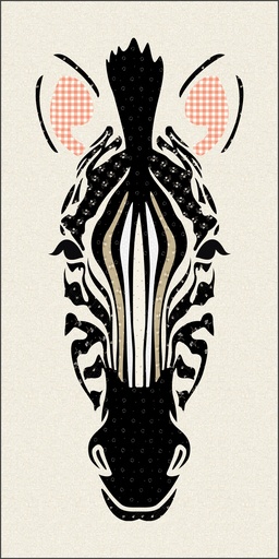 Laser-cut Kit: "Zebra"- Gingham" by Madi Hastings