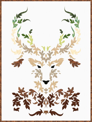 Laser-cut Kit: "The Stag - Deep Woods" by Madi Hastings