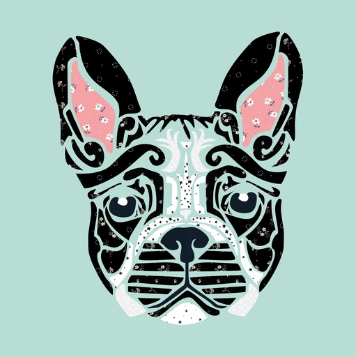 Laser-cut Kit: "Frankie the Frenchie" by Madi Hastings